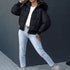 Winter Damen Pufferjacke – mit Kapuze & abnehmbarem Kunstfell